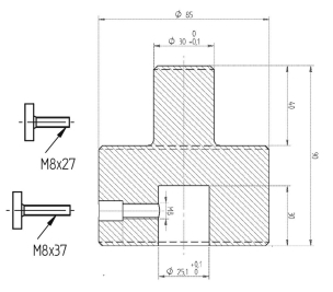 Jeu de poinçons pour presse 15461/15464