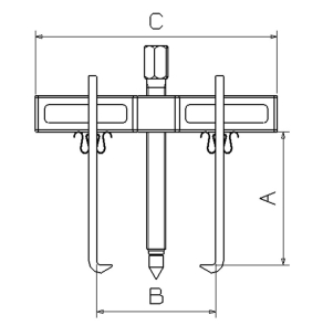 Extracteur universel à griffes multiples intérieur/extérieur 5T- coffret