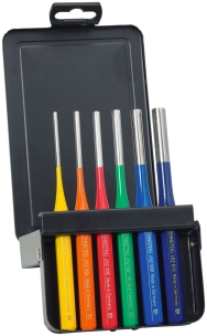 Chasse-goupilles 3-4-5-6-8-10mm colorés - coffret de 6pcs