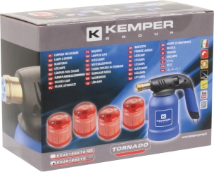 Lampe à souder avec 4 cartouches de gaz à percer 190g