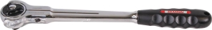Cliquet 1/2" 72 dents réversible tête boule 360° avec bouton poussoir - carte