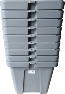 Bac à sel ou sable 110L avec couvercle Bac à sel ou sable 110L avec couvercle