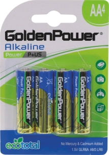 Pile LR6/AA "Power Alcaline" - blister de 4 piles
