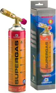 Lampe à souder avec cartouche de gaz filetée 7/16" 600ml 330g