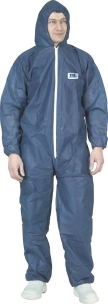 Combinaison de protection jetable SPP avec capuche 50 g/m² bleu XL