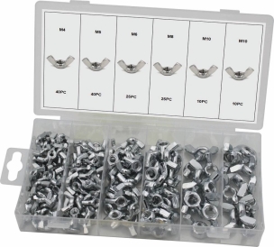 Ecrou papillon de M4 à M10 - 6 coffrets de 150 pcs