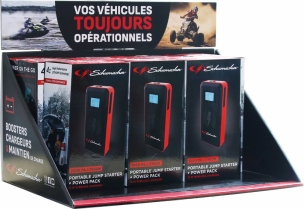 Booster 12V 1500A et 2000A avec power bank - présentoir de 7 pcs