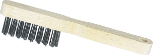 Brosse métallique à bougie fil acier 3 rangs 20x200mm - lot de 14 pcs