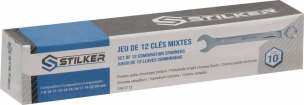 Clés mixtes de 7 à 24mm full polish - trousse de 12 pcs