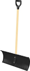 Rabot à neige PVC noir 600x250mm avec manche 1,15m et poignée