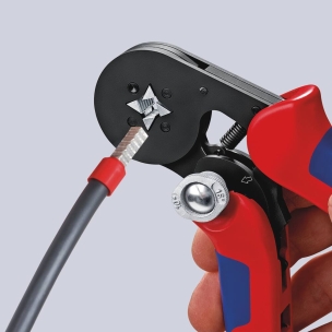 Pince à sertir 180mm auto-ajustable max 16mm² bi-matière - carte