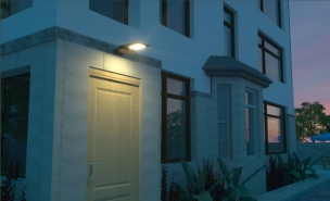 Lampadaire solaire LED 3000 lumens 25W avec détecteur