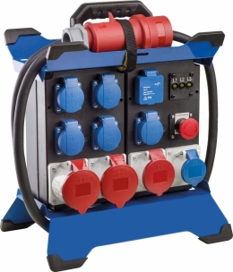 Coffret de chantier mobile 9 prises