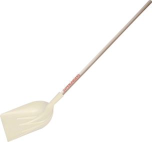 Pelle à grain/à neige ABS blanche 340mm avec manche 1,2m