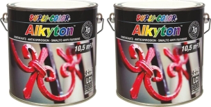 Peinture antirouille RAL 9010 blanc - lot de 2 pots de 2,5L