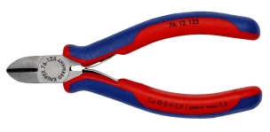 Pince coupante de côté pour électromécanicien 125mm - Ressort - Bi-matière