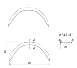 Garde-boue tôle 13"-14"-15"