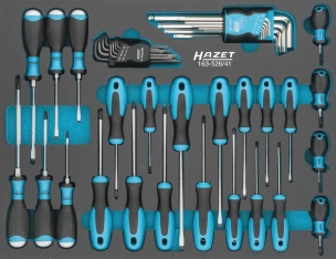 Module mousse plein de 41 clés mâles et tournevis