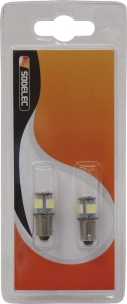 Ampoule témoin LED 12V 1,5W BAY9s - blister de 2 pcs