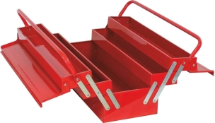 Caisse à outils métallique 5 compartiments 550x200x209mm