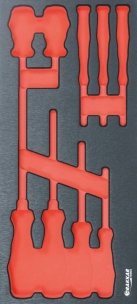 Module mousse vide - finition métal pour tournevis Phillips®