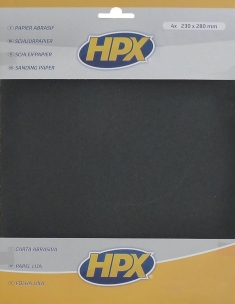 Papier abrasif P80/P120x2/P180 - lot de 4 feuilles