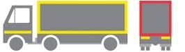 Bande rétroréfléchissante adhésive poids lourds 50mmx50m jaune