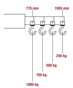 Grue d'atelier pliante 1T