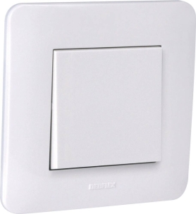 Interrupteur va et vient encastré 230V blanc brillant - lot de 10 pcs