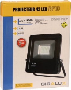 Projecteur LED extra plat 230V 30W
