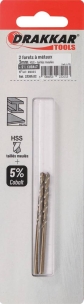 Foret à métaux HSS 5% cobalt 3mm - blister de 2 pcs