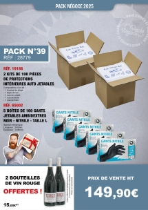 PN N°39 protections intérieures véhicules + gants jetables