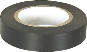 Ruban adhésif isolant PVC noir 15mmx10m - blister de 2 pcs