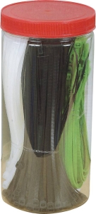 Collier nylon assortiment multicolore - 25 boîtes PVC de 450 pcs