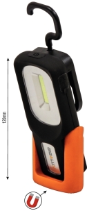 Lampe de poche LED 180 lumens articulée rechargeable lumière rouge ou blanche
