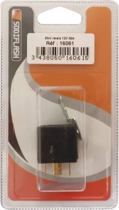 Relais 5 bornes 30A 12V - blister