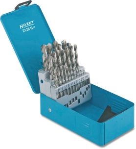 Coffret métal de 25 forets métaux HSS laminés de 1 à 13mm