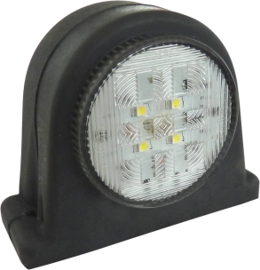 Feu de gabarit LED 10/30V rond rouge/blanc à fixer