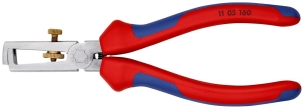 Pince à dénuder universelle 160mm avec ressort - Bi-matière - Chromée
