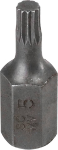 Embout hexagonal 10x30mm avec empreinte XZN 5mm