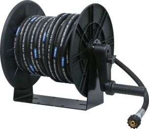 Option enrouleur de flexible HP 20m 200 bar pour nettoyeur eau froide - eau chaude