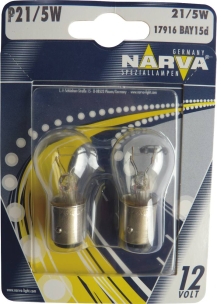 Ampoule poirette 12V 21/5W BAY15d - blister de 2 pcs