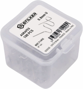 Agrafes vagues pour agrafeuse thermique 0,8mm - lot de 100 pcs