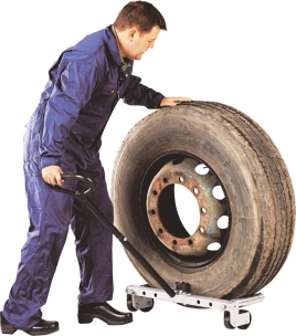 Chariot 2 rouleaux pour roues camions et bus max 250kg