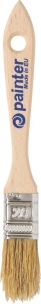 Pinceau queue de morue acrylique à manche bois 20mm - lot de 20 pcs