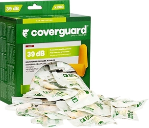Bouchon anti-bruit jetable SNR 39dB - boîte distributrice de 200 sachets de 2 bouchons