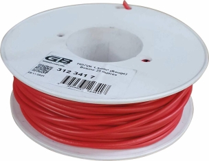 Fils de câblage souple 1,5mm² rouge - Bobine de 25m