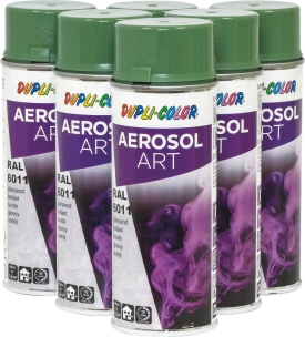 Peinture RAL 6011 vert réséda - lot de 6 aérosols de 400ml