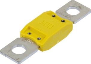 Fusible enfichable méga 100A jaune - lot de 5 pcs