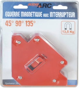 Equerre magnétique avec interrupteur 114x26mm